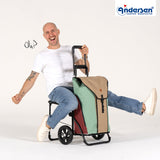 Andersen Shopper Einkaufstrolley Komfort OliP Beige Wien-6