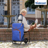 Andersen Shopper Einkaufstrolley Komfort Reik Blau Wien-6
