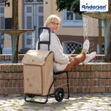Andersen Shopper Einkaufstrolley Komfort Erbo Beige-Wien-6