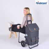 Andersen Shopper Einkaufstrolley Komfort Ipek Mo Schwarz-Wien-6