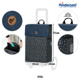 Andersen Shopper Einkaufstrolley Komfort Fita Blau-Wien-3