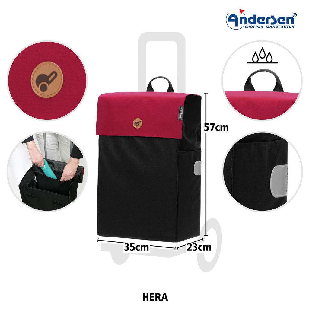 Andersen Shopper Einkaufstrolley Hera Rot Wien-5