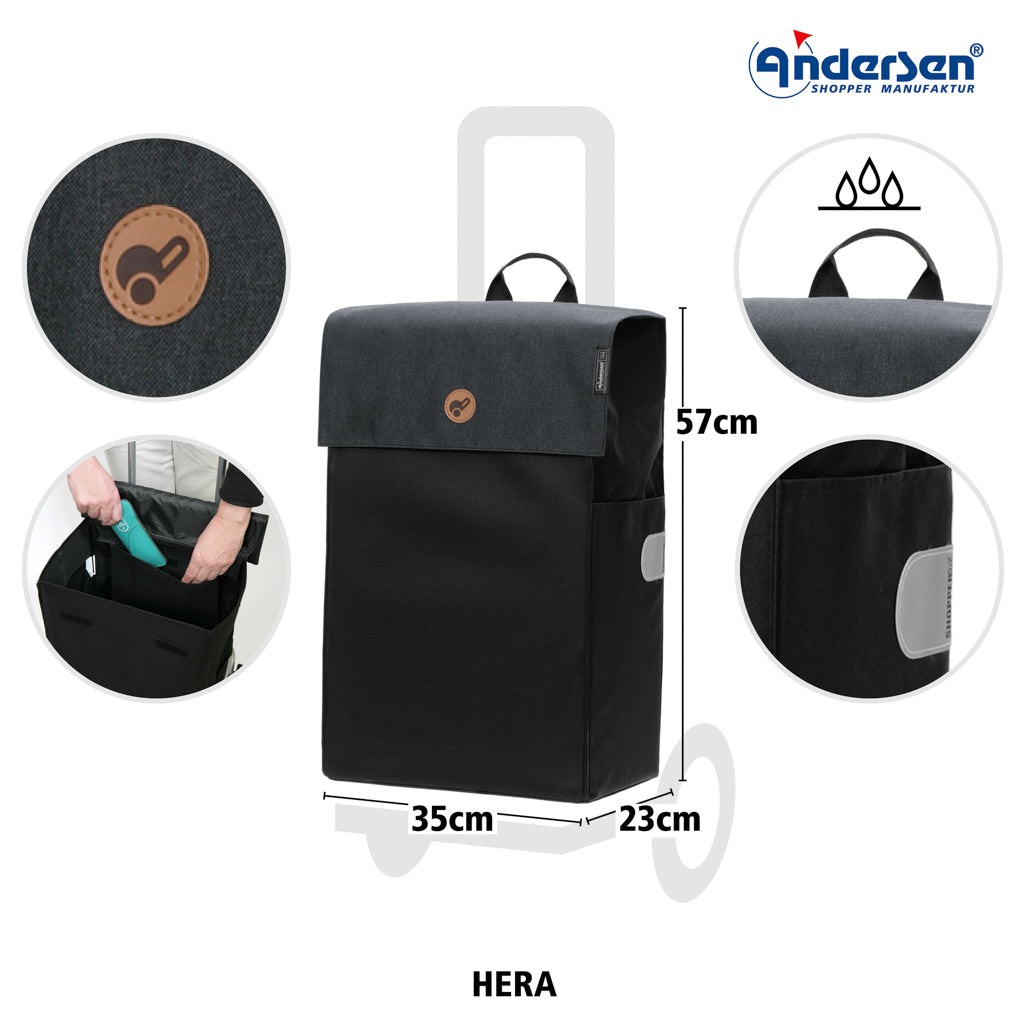 Andersen Shopper Einkaufstrolley Hera Schwarz Wien-5