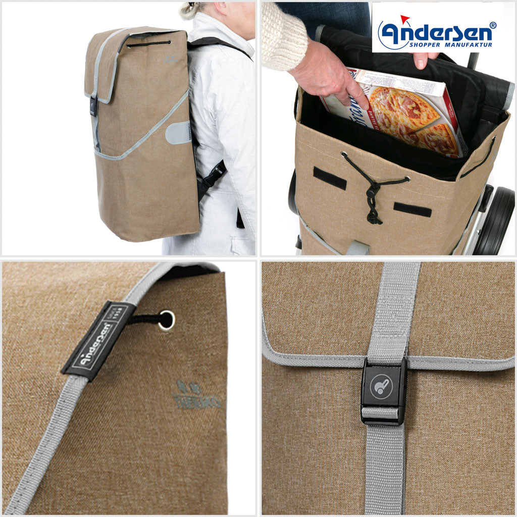 Andersen Shopper Einkaufstrolley Mikkel Beige Wien-6