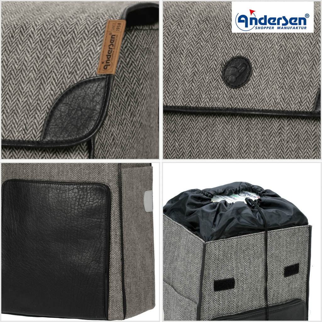 Andersen Shopper Einkaufstrolley Elik Schwarz Wien-6