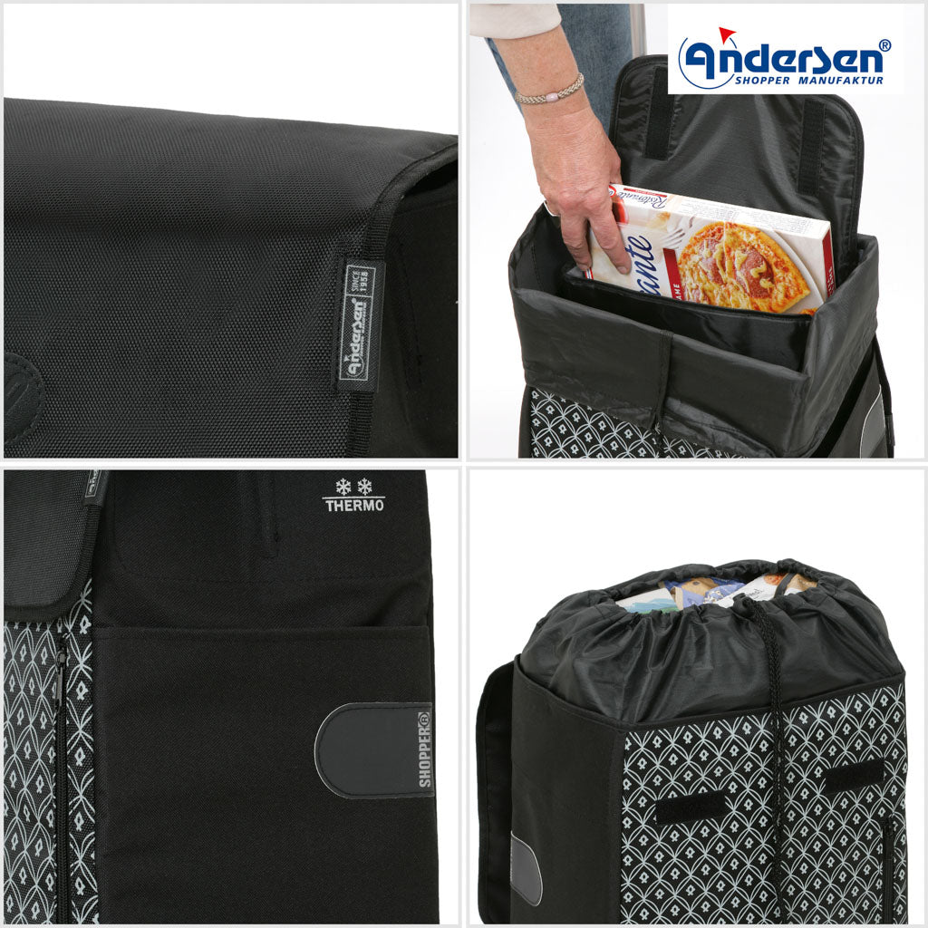 Andersen Shopper Einkaufstrolley Teda Schwarz Wien-6