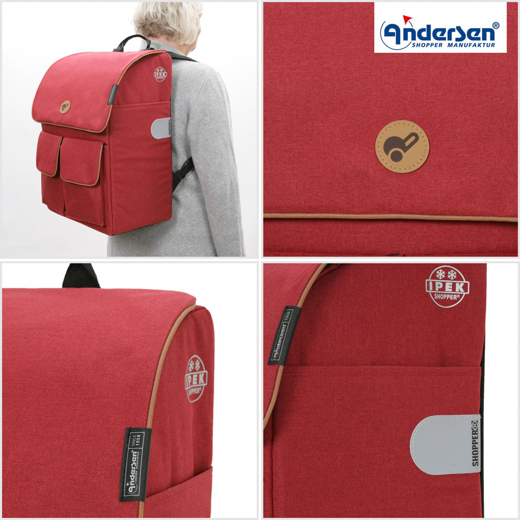 Andersen Shopper Einkaufstrolley Ipek Mini Rot Wien-6