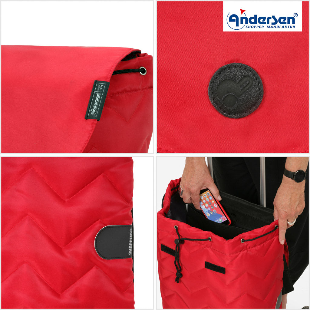 Andersen Shopper Einkaufstrolley Hilma Rot Wien-6