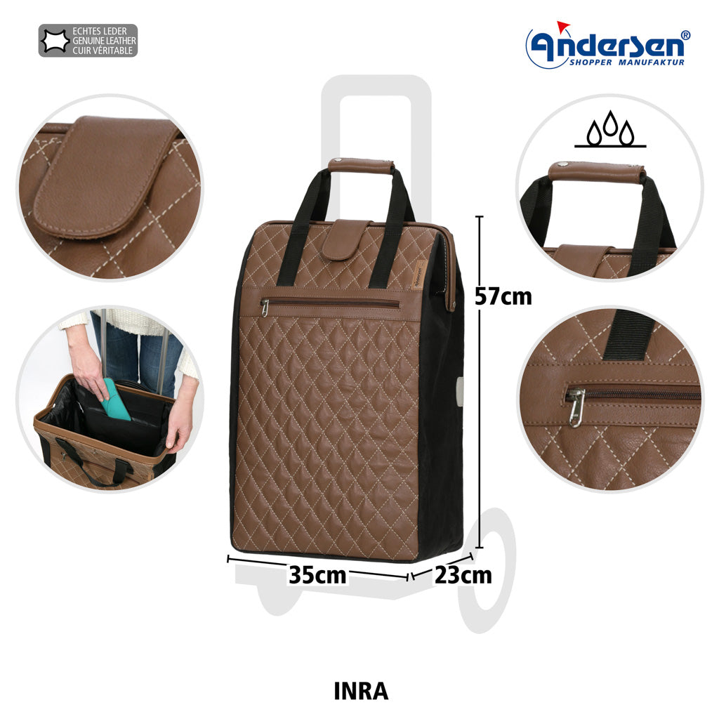 Andersen Shopper Einkaufstrolley Inra Braun Wien-5