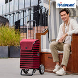 2-Andersen Shopper® Alu Star Shopper Jelke bordeaux Einkaufstrolley Wien