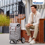 2-Andersen Shopper® Alu Star Shopper Basil City grau Einkaufstrolley Wien
