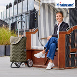 2-Andersen Shopper® Alu Star Shopper Hilma oliv Einkaufstrolley Wien