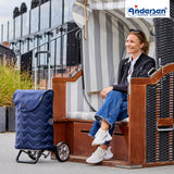 2-Andersen Shopper® Alu Star Shopper Hilma blau Einkaufstrolley Wien