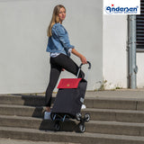 2-Andersen Shopper (R) Treppensteiger Scala Shopper Hera rot Einkaufstrolley Wien