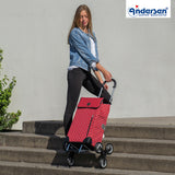 2-Andersen Shopper (R) Treppensteiger Scala Shopper Sofia rot Einkaufstrolley Wien