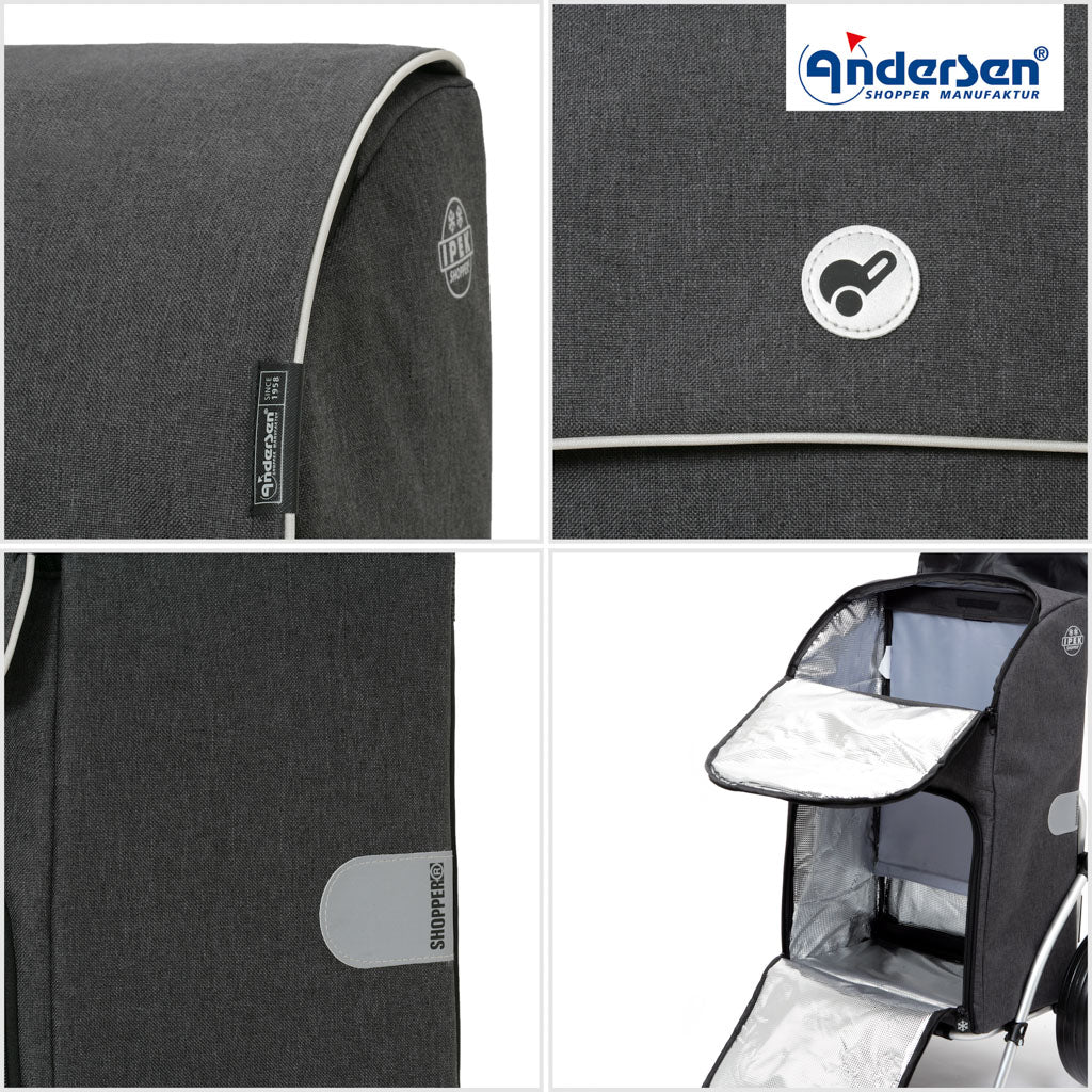 Andersen Shopper Einkaufstrolley Ipek Maxi Anthrazit Wien-6