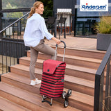 2-Andersen Shopper (R) Treppensteiger Scala Shopper Jelke bordeaux Einkaufstrolley Wien