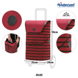 4-Andersen Shopper (R) Treppensteiger Scala Shopper Jelke bordeaux Einkaufstrolley Wien