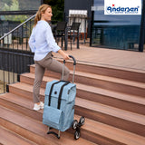 2-Andersen Shopper (R) Treppensteiger Scala Shopper Lisa blau Einkaufstrolley Wien