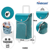 4-Andersen Shopper (R) Scala Shopper Plus Famke petrol Einkaufstrolley Wien
