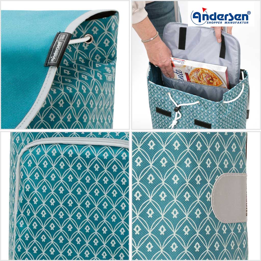 Andersen Shopper Einkaufstrolley Famke Petrol Wien-6