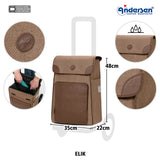 4-Andersen Shopper (R) Scala Shopper Plus Elik braun Einkaufstrolley Wien