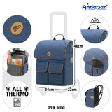 4-Andersen Shopper (R) Scala Shopper Plus Ipek Mini blau Einkaufstrolley Wien