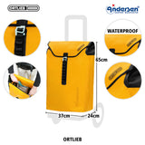 5-Andersen Shopper (R) Tura Shopper 135 Ortlieb gelb Einkaufstrolley Wien
