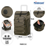 5-Andersen Shopper (R) Tura Shopper 135 Fado 3.0 oliv Einkaufstrolley Wien
