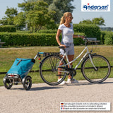 2-Andersen Shopper (R) Tura Shopper 136 Ortlieb petrol Einkaufstrolley Wien