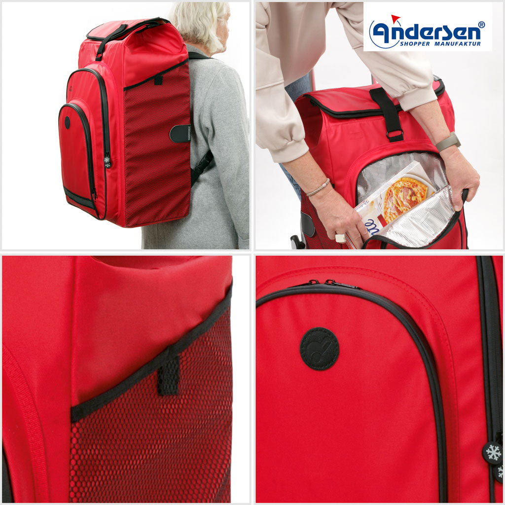 Andersen Shopper Einkaufstrolley Hydro 3.0 Rot Wien-6