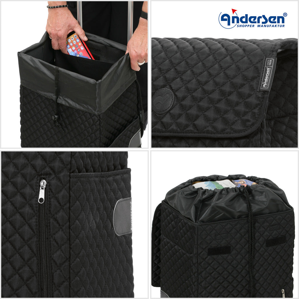 Andersen Shopper Einkaufstrolley Lissa Schwarz Wien-6