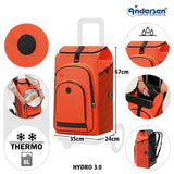 4-Andersen Shopper (R) Royal Shopper Plus 142 Hydro 3.0 orange Einkaufstrolley Wien