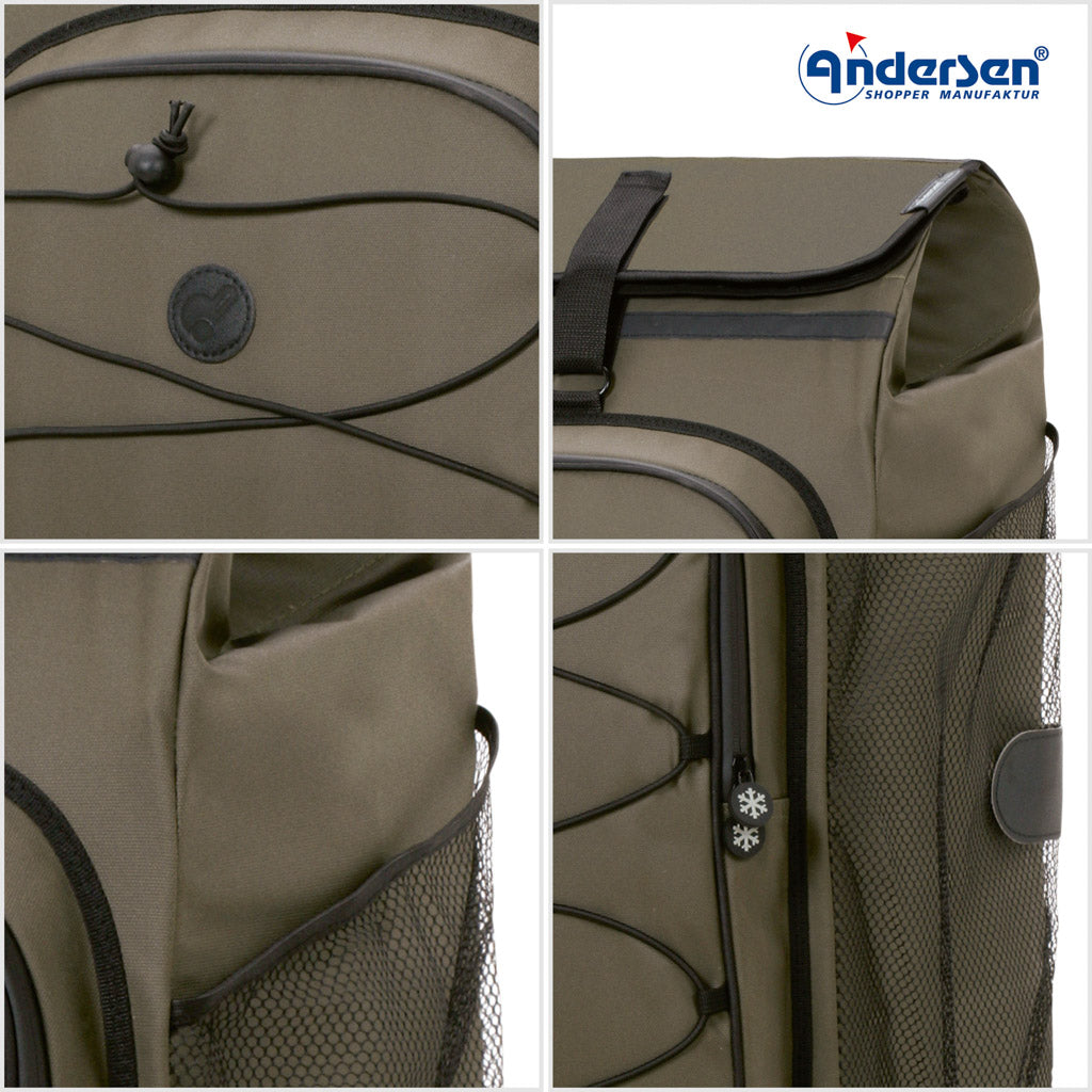 Andersen Shopper Einkaufstrolley Fado 3.0 Oliv Wien-6