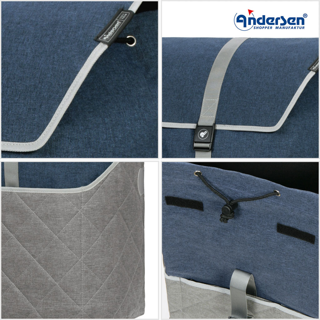 Andersen Shopper Einkaufstrolley Lasse Blau Wien-6