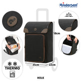 4-Andersen Shopper (R) Royal Shopper 162 Holk schwarz Einkaufstrolley Wien