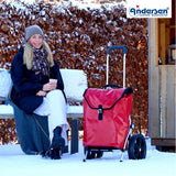2-Andersen Shopper (R) Royal Shopper 164 Ortlieb rot Einkaufstrolley Wien