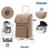 4-Andersen Shopper (R) Royal Shopper 164 Ipek Maxi sand Einkaufstrolley Wien