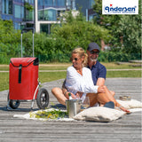2-Andersen Shopper (R) Royal Shopper 165 Ortlieb rot Einkaufstrolley Wien