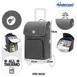 4-Andersen Shopper (R) Royal Shopper 165 Ipek Maxi anthrazit Einkaufstrolley Wien
