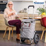 2-Andersen Shopper (R) Royal Shopper 165 Basil City grau Einkaufstrolley Wien
