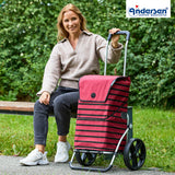 2-Andersen Shopper (R) Royal Shopper 166 Jelke bordeaux Einkaufstrolley Wien