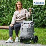 2-Andersen Shopper (R) Royal Shopper 166 Basil City grau Einkaufstrolley Wien