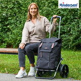 2-Andersen Shopper (R) Royal Shopper 166 Basil City schwarz Einkaufstrolley Wien