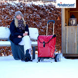 2-Andersen Shopper (R) Royal Shopper 167 Ortlieb rot Einkaufstrolley Wien