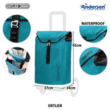 4-Andersen Shopper (R) Royal Shopper 167 Ortlieb petrol Einkaufstrolley Wien