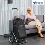 2-Andersen Shopper (R) Royal Shopper 168 Charu schwarz Einkaufstrolley Wien