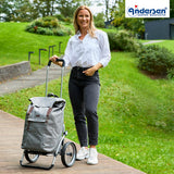 2-Andersen Shopper (R) Royal Shopper 168 Basil City grau Einkaufstrolley Wien