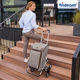 2-Andersen Shopper (R) Treppensteiger Royal Shopper Holk grau Einkaufstrolley Wien