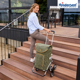 2-Andersen Shopper (R) Treppensteiger Royal Shopper Marta oliv Einkaufstrolley Wien